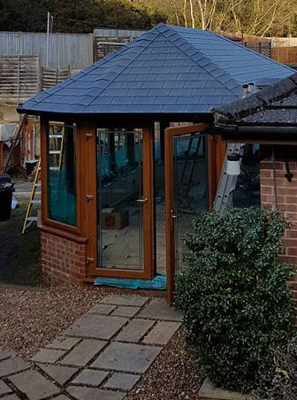 warm roof on conservatory